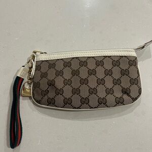 Gucci GG canvas Wristlet/ Pouch